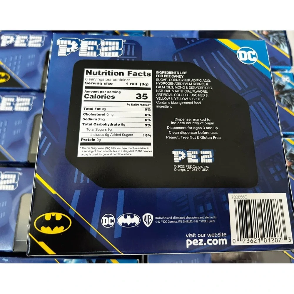 PEZ BATMAN TWIN PACK RETIRED DISCONTINUED DC COMICS WB SHIELD 2027‎ Expiration